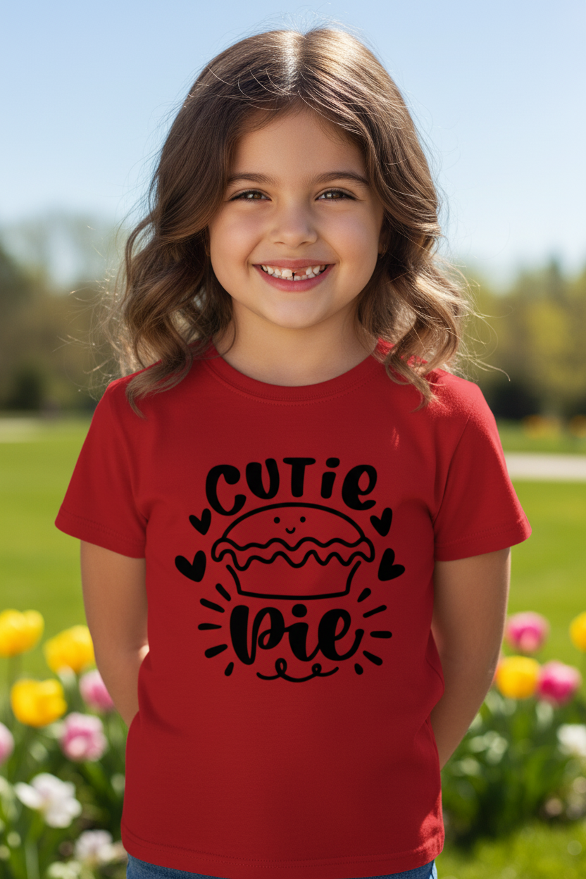 Cutie Pie Kids Half Sleeve Cotton T-Shirt | Cute Graphic Print | 100% Cotton |