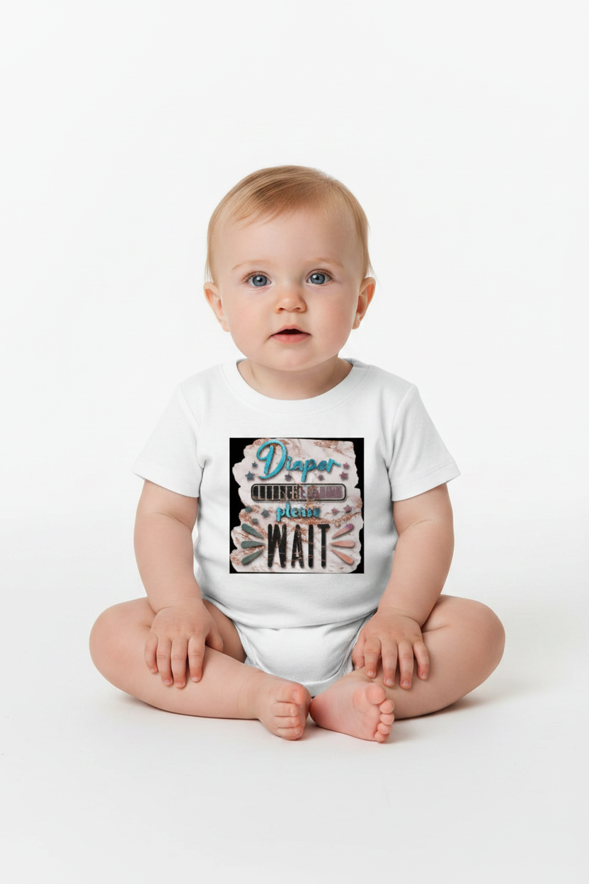 Diaper Loading Baby T-Shirt | Cute Printed Tee