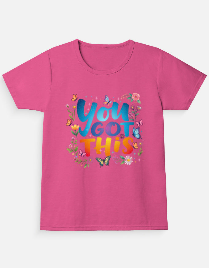 You Got This – Kids Motivational Graphic T-Shirt | Soft Cotton Half Sleeve Tee