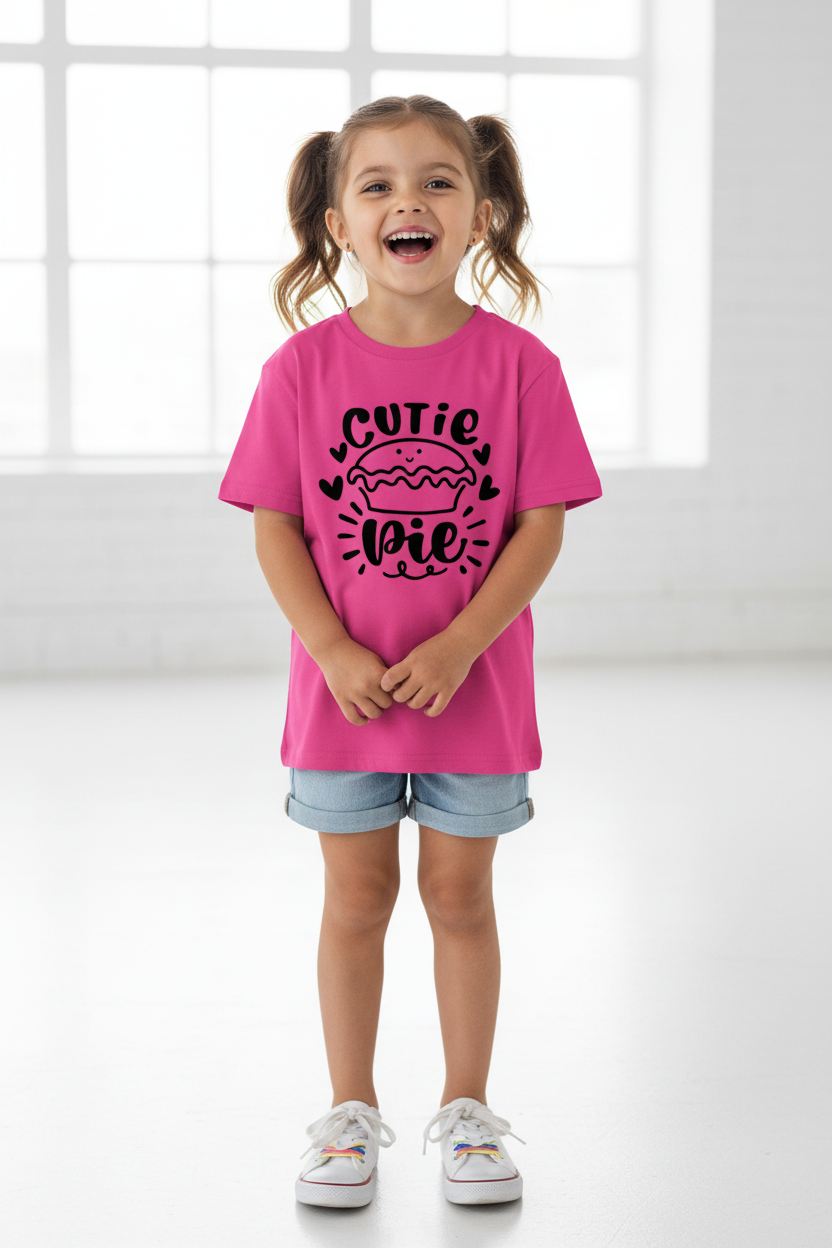 Cutie Pie Kids Half Sleeve Cotton T-Shirt | Cute Graphic Print | 100% Cotton |