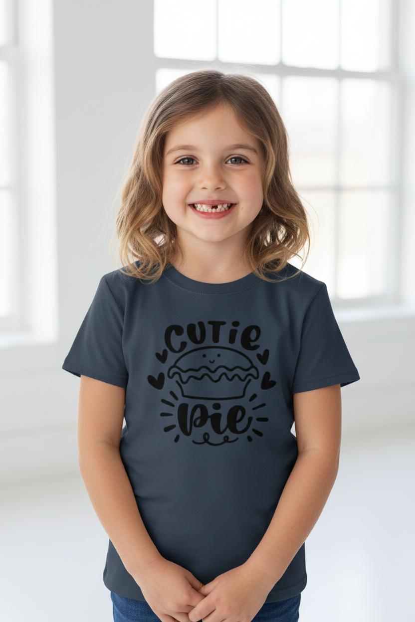 Cutie Pie Kids Half Sleeve Cotton T-Shirt | Cute Graphic Print | 100% Cotton |