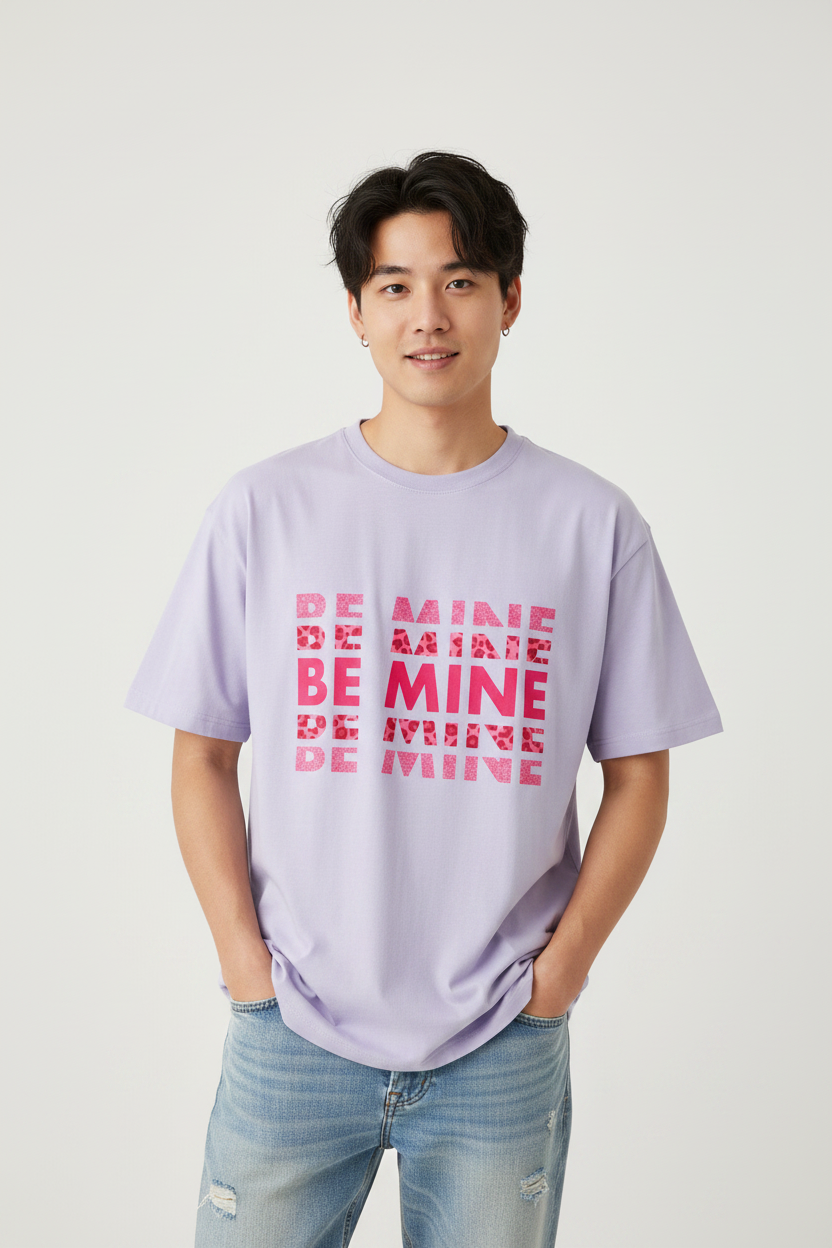 Be Mine Graphic Oversized Unisex T-Shirt | Trendy Casual Tee