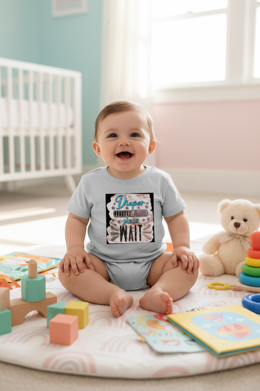 Diaper Loading Baby T-Shirt | Cute Printed Tee