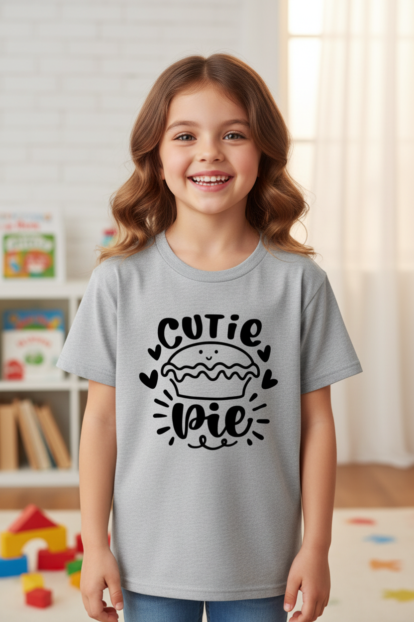 Cutie Pie Kids Half Sleeve Cotton T-Shirt | Cute Graphic Print | 100% Cotton |