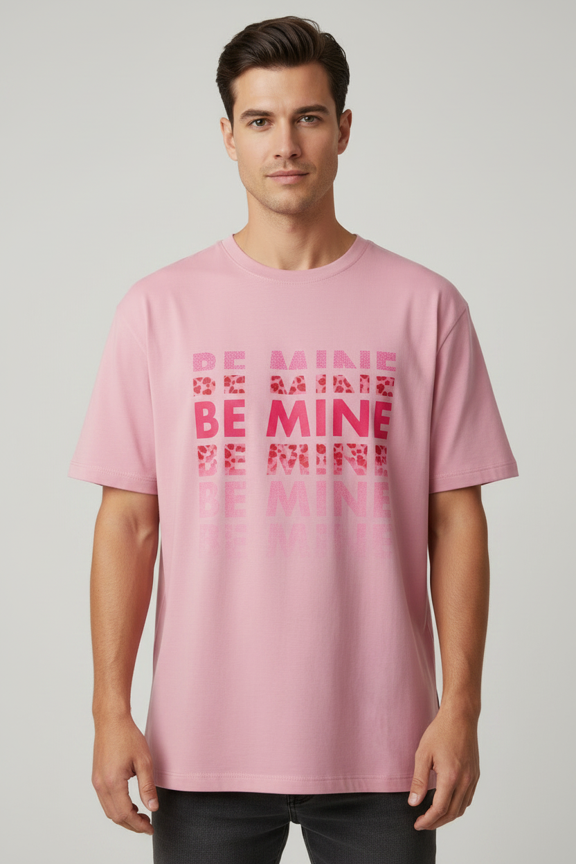 Be Mine Graphic Oversized Unisex T-Shirt | Trendy Casual Tee