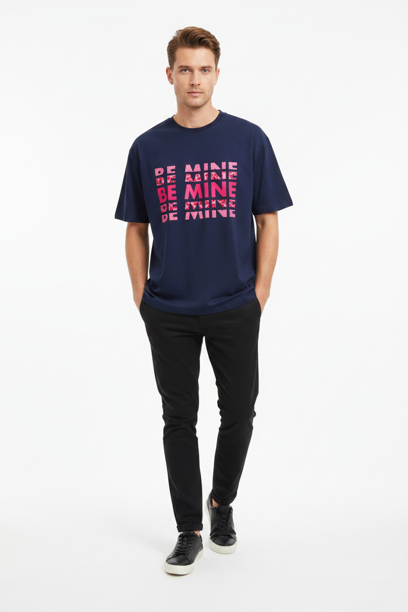 Be Mine Graphic Oversized Unisex T-Shirt | Trendy Casual Tee