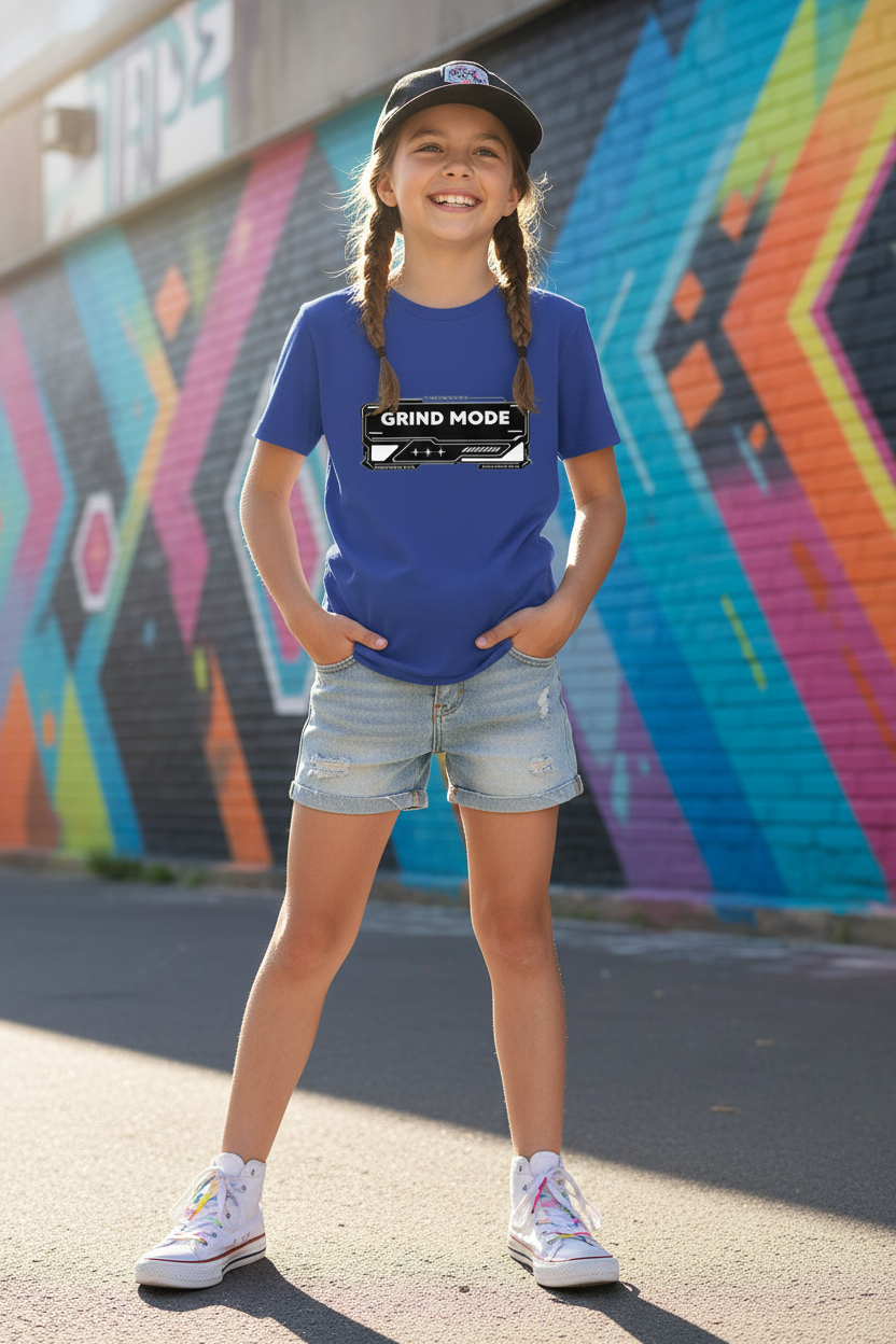 Grind Mode Kids Graphic T-Shirt – Red